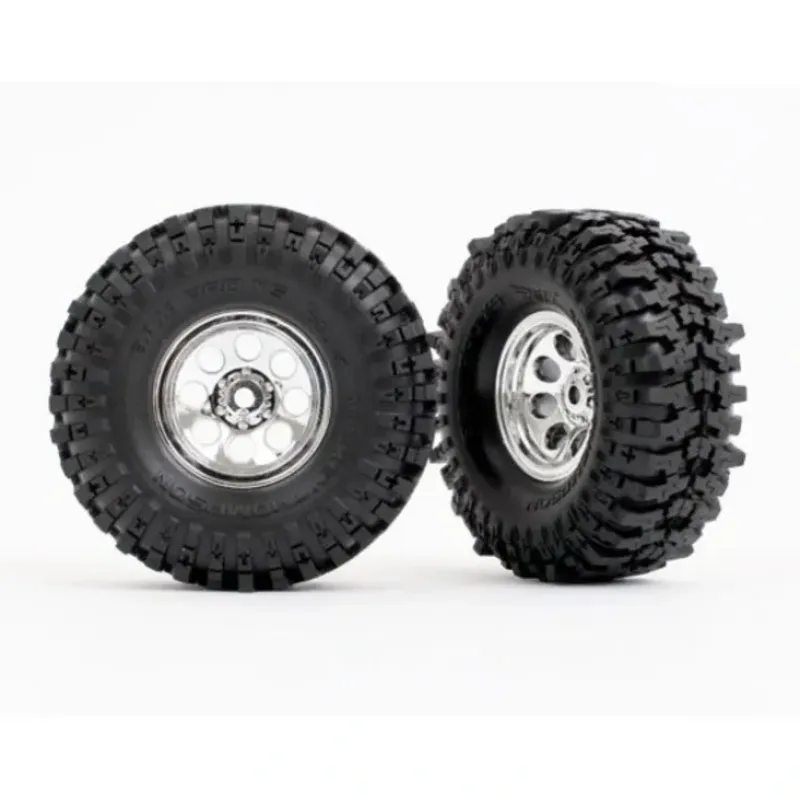 9873 Traxxas Premounts (Chr 1.0" Wheels, MT Baja Pro XS 2.4x1.0") (2) - Little Painter Art | Exploring the Endless Possibilities of Art| Shop All