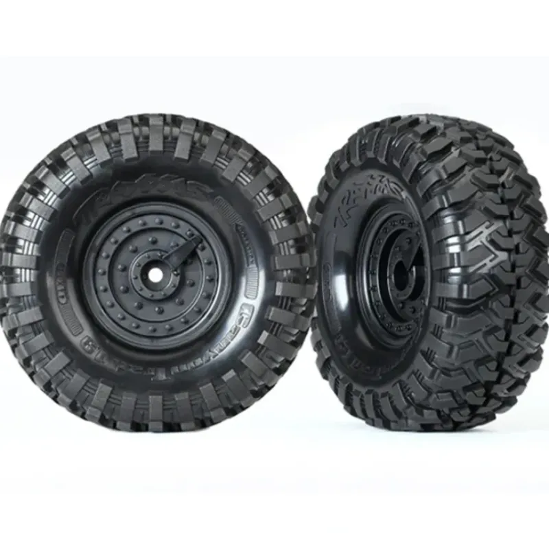 8273 Traxxas Tires and wheels, assembled, glued (Tactical wheels) - Little Painter Art | Exploring the Endless Possibilities of Art| Shop All