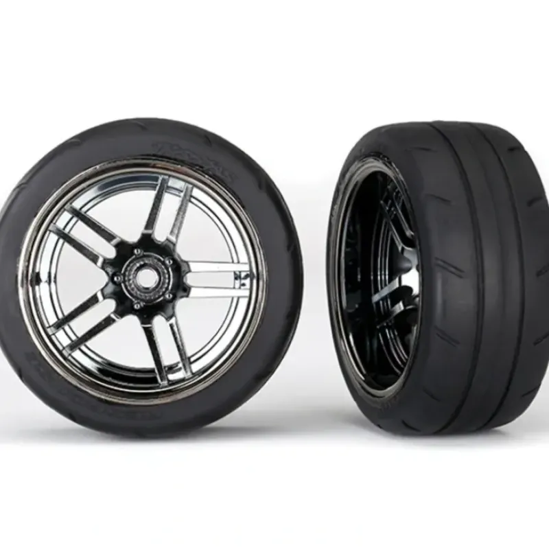 8374 Traxxas Tires and wheels, glued chrome, 1.9" Response tires Rear - Little Painter Art | Exploring the Endless Possibilities of Art| Brush