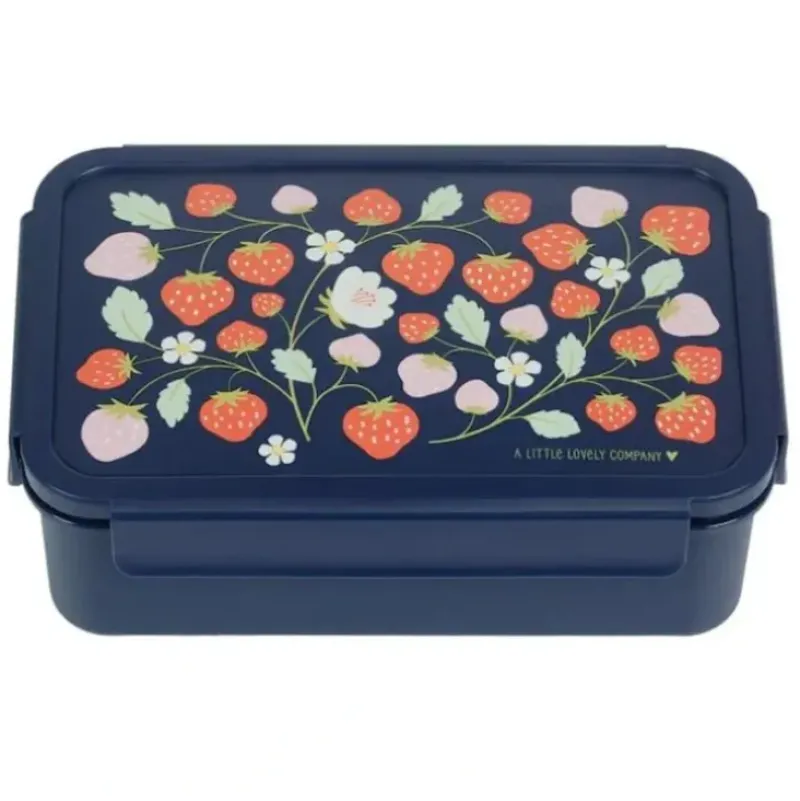 A Little Lovely Co. Bento Lunchbox - Strawberries - Little Painter Art | Exploring the Endless Possibilities of Art| Shop All