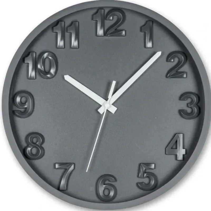 Abbott 12" Wall Clock - Charcoal - Little Painter Art | Exploring the Endless Possibilities of Art| Hot