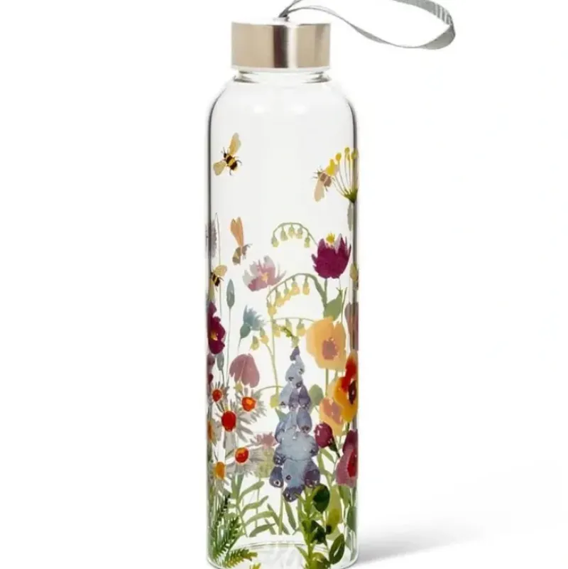 Abbott Glass Water Bottle 18oz Bee Garden - Little Painter Art | Exploring the Endless Possibilities of Art| Shop All