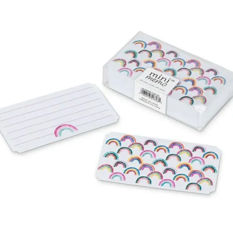Abbott Mini Memo Notecards 50pk - Rainbows - Little Painter Art | Exploring the Endless Possibilities of Art| Hot
