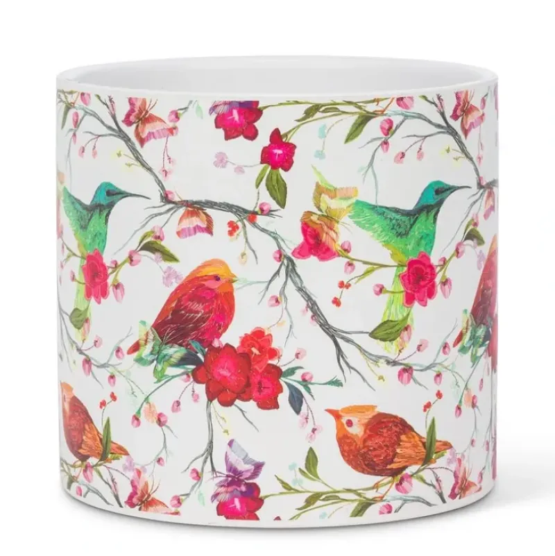 Abbott Planter - Large Bright Birds - Little Painter Art | Exploring the Endless Possibilities of Art| Shop All