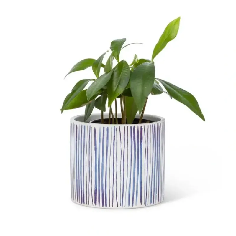 Abbott Planter - Small Shibori Lines - Little Painter Art | Exploring the Endless Possibilities of Art| Shop All