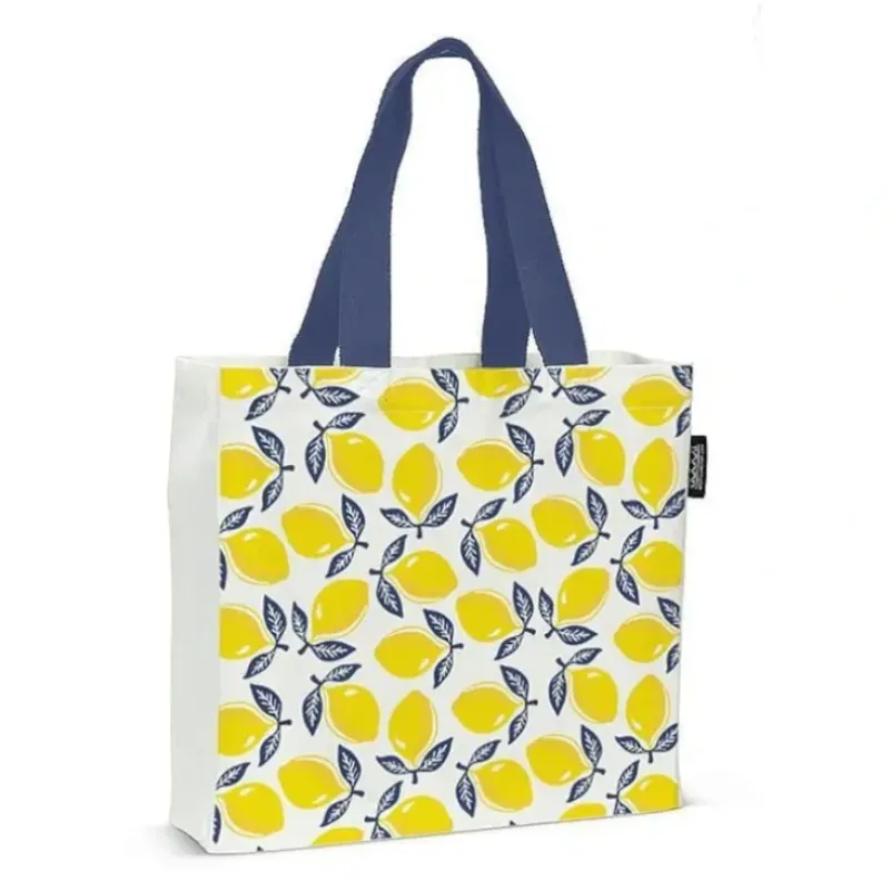 Abbott Tote Bag - Yellow Lemons - Little Painter Art | Exploring the Endless Possibilities of Art| Canvas