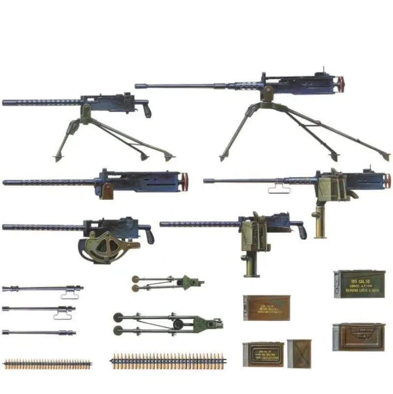 Academy 1/35 U.S. MACHINE GUN SET - Little Painter Art | Exploring the Endless Possibilities of Art| Shop All