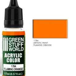 Acrylic Color FLAMING ORANGE - Little Painter Art | Exploring the Endless Possibilities of Art| Pigment
