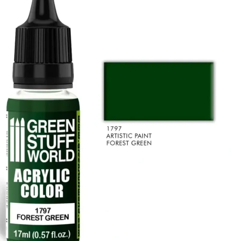 Acrylic Color FOREST GREEN - Little Painter Art | Exploring the Endless Possibilities of Art| Pigment