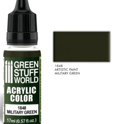 Acrylic Color MILITARY GREEN - Little Painter Art | Exploring the Endless Possibilities of Art| Pigment