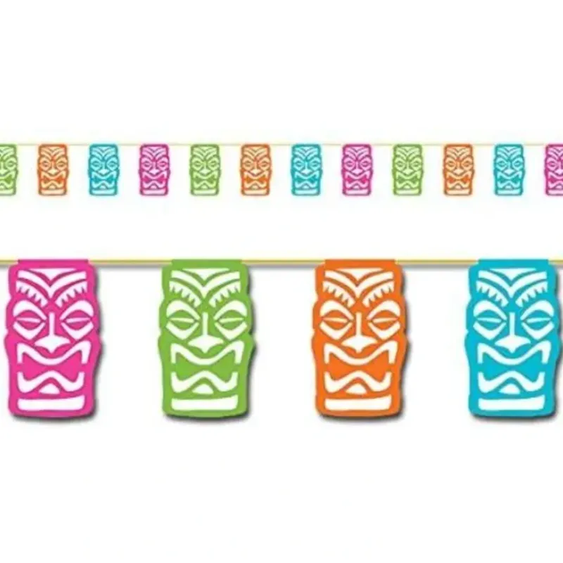 Amscan Tiki Flag Garland 12ft Banner - Little Painter Art | Exploring the Endless Possibilities of Art| Shop All