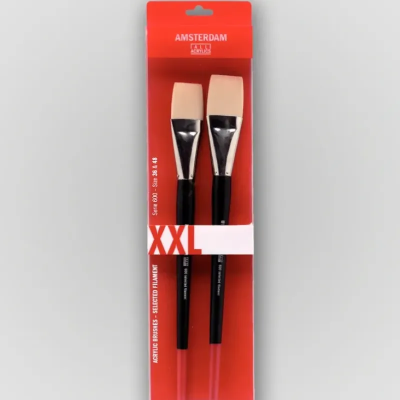 Amsterdam Penselenset 600, XXL (36-48 mm) - Synthetisch - Little Painter Art | Exploring the Endless Possibilities of Art| Canvas