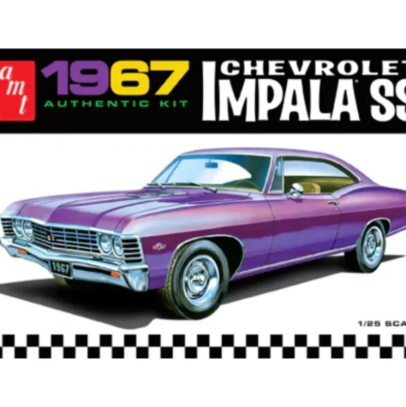 AMT 1967 Chevrolet Impala SS 1/25 Model Kit (Level 2) - Little Painter Art | Exploring the Endless Possibilities of Art| Shop All