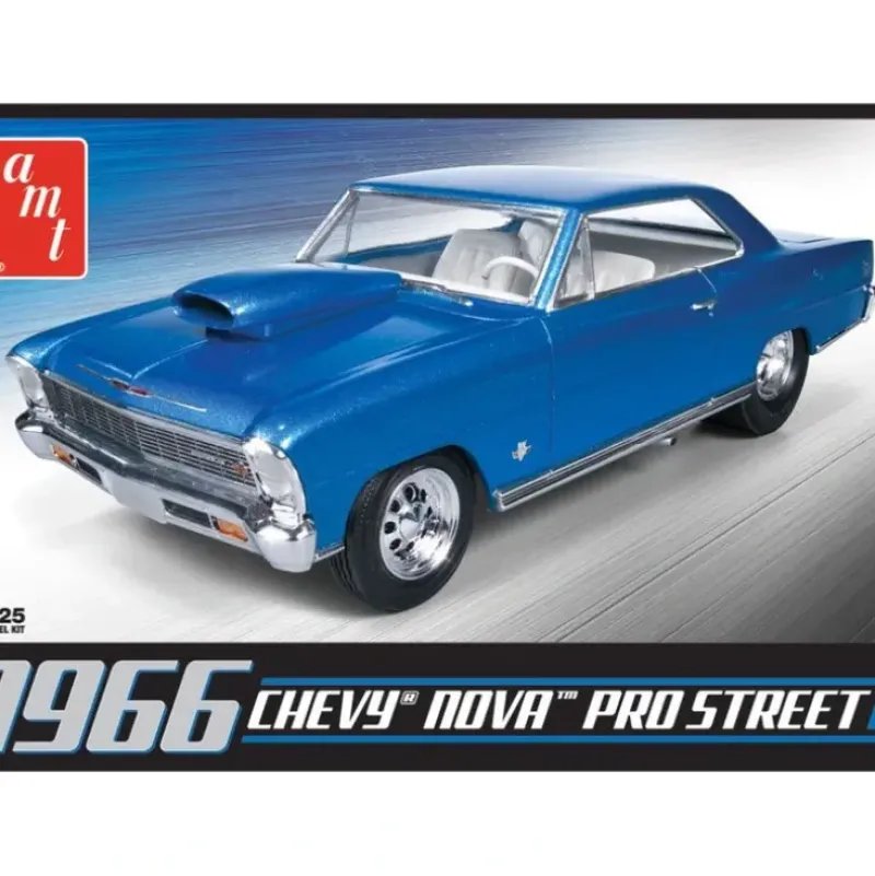 AMT 1966 Chevy Nova Pro Street 1/25 Model Kit (Level 2) - Little Painter Art | Exploring the Endless Possibilities of Art| Shop All
