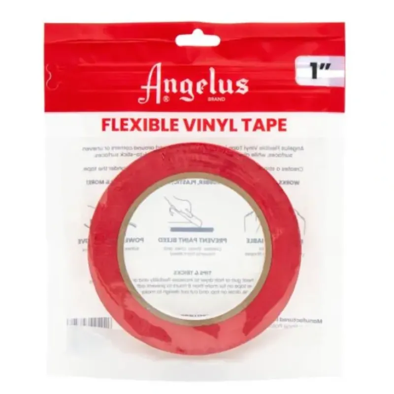Angelus Flexible Vinyl Tape - 1" Red - Little Painter Art | Exploring the Endless Possibilities of Art| Canvas