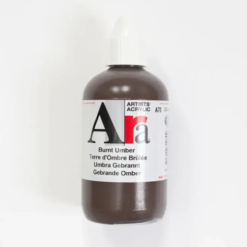 Ara Acrylic 250ml Burnt Umber - Little Painter Art | Exploring the Endless Possibilities of Art| Shop All