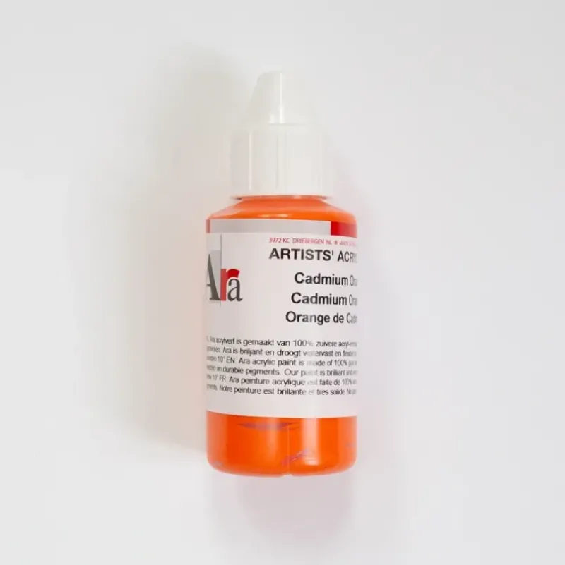 Ara Acrylic 100ml Cadmium Orange - Little Painter Art | Exploring the Endless Possibilities of Art| Shop All