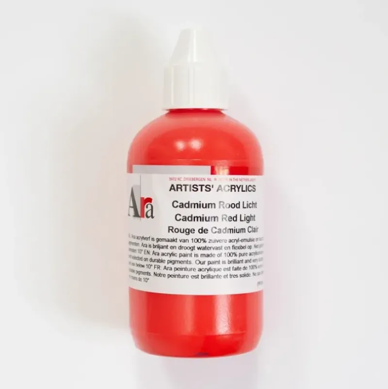 Ara Acrylic 250ml Cadmium Red Light - Little Painter Art | Exploring the Endless Possibilities of Art| Shop All
