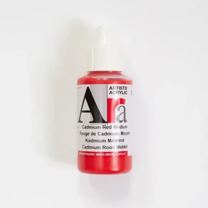Ara Acrylic 100ml Cadmium Red Medium (Vermilion) - Little Painter Art | Exploring the Endless Possibilities of Art| Shop All