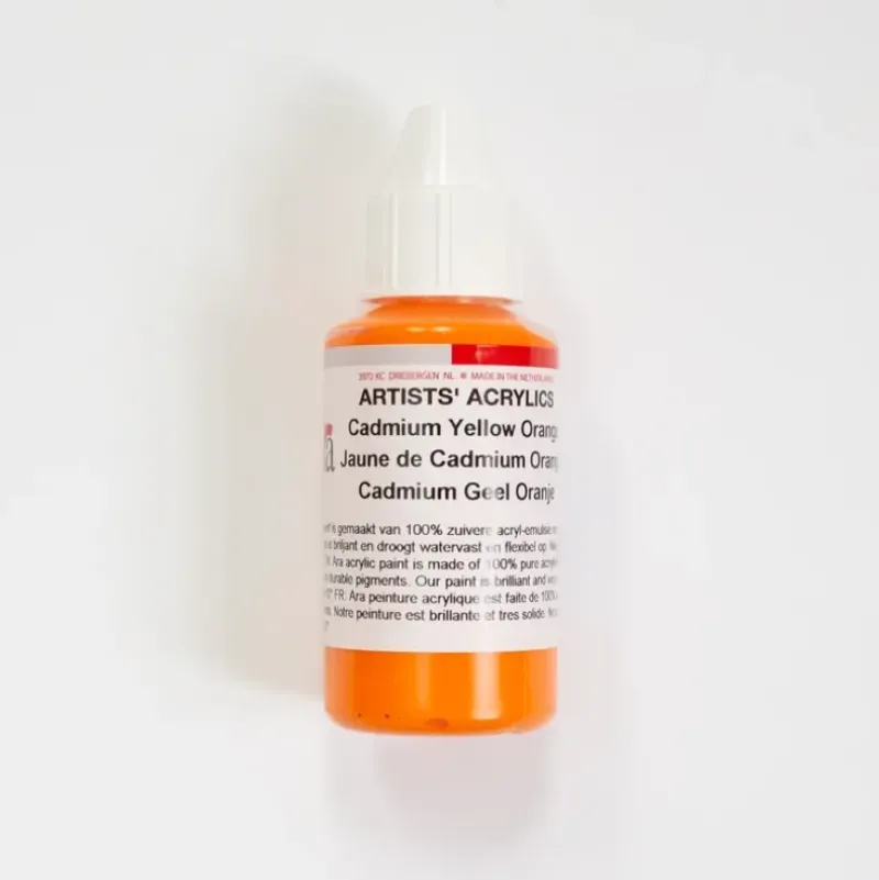 Ara Acrylic 100ml Cadmium Yellow Orange - Little Painter Art | Exploring the Endless Possibilities of Art| Shop All