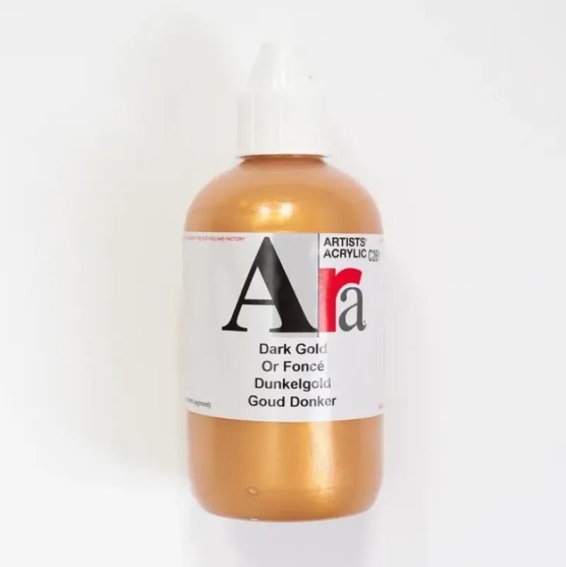 Ara Acrylic 250ml Dark Gold - Little Painter Art | Exploring the Endless Possibilities of Art| Shop All