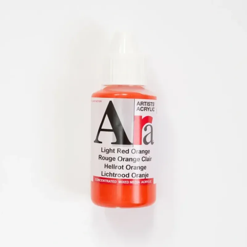 Ara Acrylic 100ml Light Red Orange - Little Painter Art | Exploring the Endless Possibilities of Art| Shop All