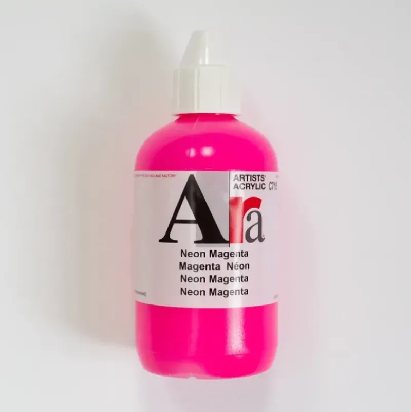 Ara Acrylic 250ml Neon Magenta - Little Painter Art | Exploring the Endless Possibilities of Art| Shop All