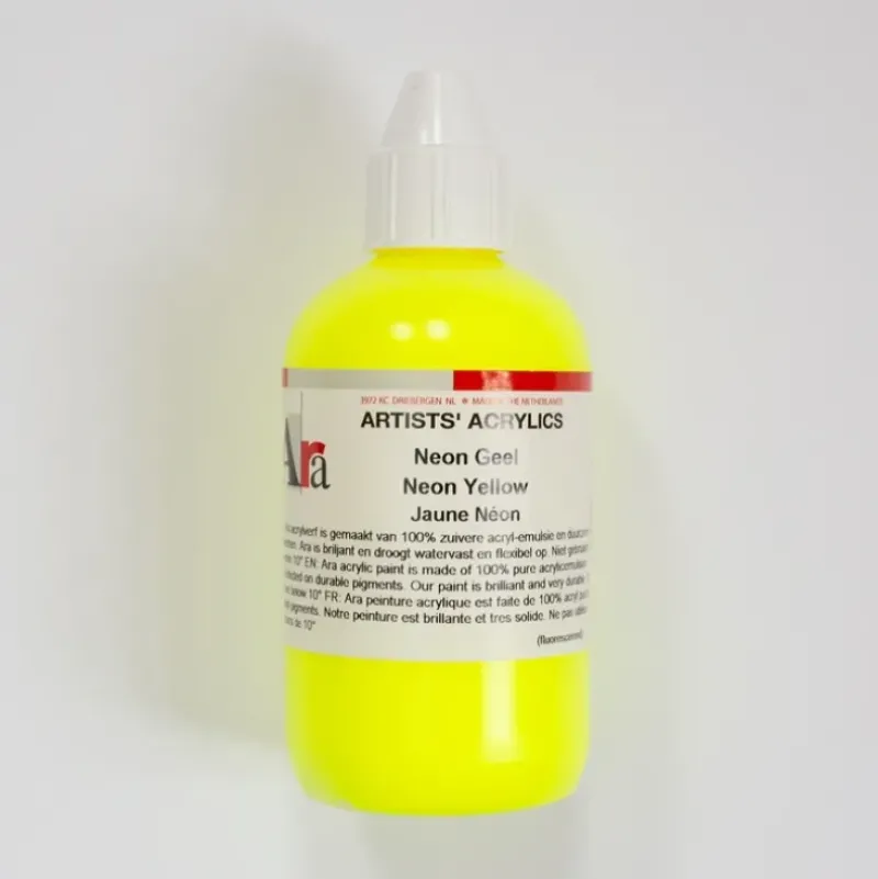 Ara Acrylic 250ml Neon Yellow - Little Painter Art | Exploring the Endless Possibilities of Art| Shop All