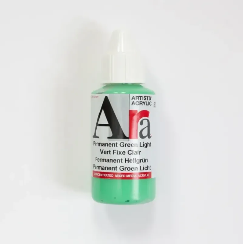 Ara Acrylic 100ml Permanent Green Light - Little Painter Art | Exploring the Endless Possibilities of Art| Shop All