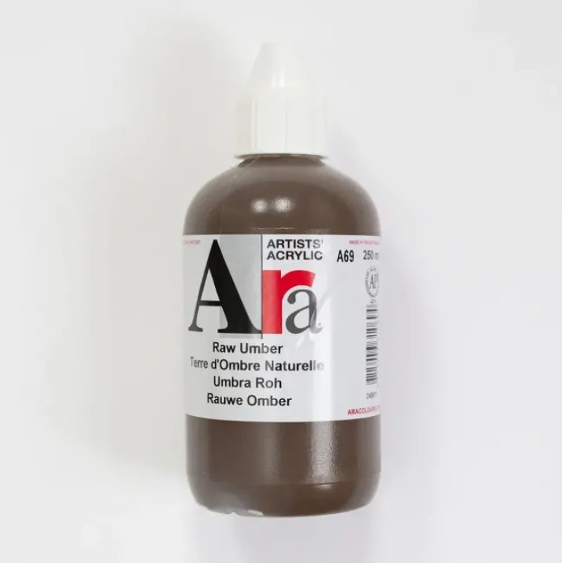 Ara Acrylic 250ml Raw Umber - Little Painter Art | Exploring the Endless Possibilities of Art| Shop All