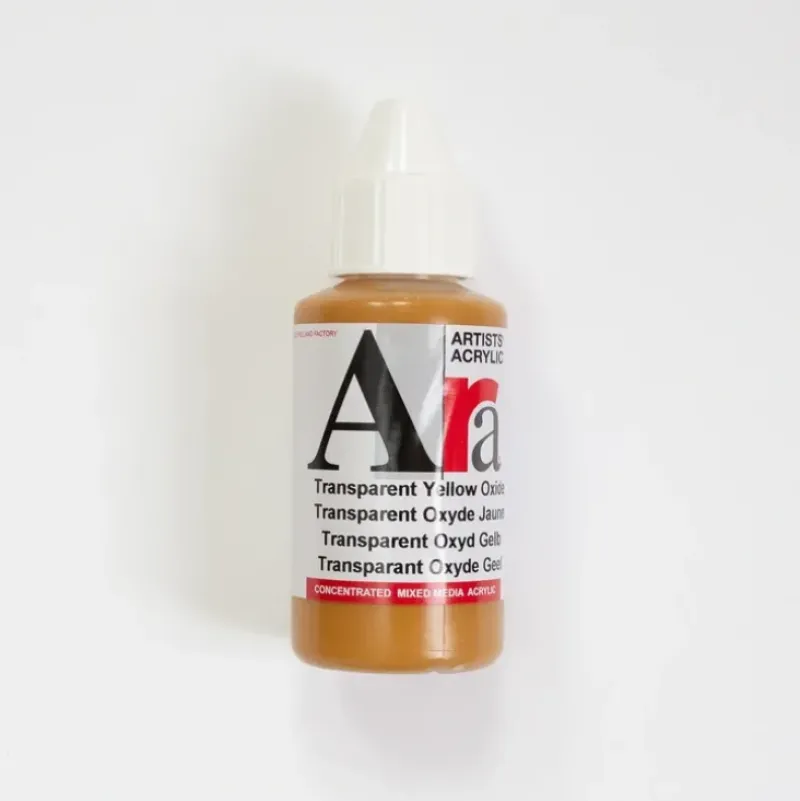 Ara Acrylic 100ml Transparent Oxide Yellow - Little Painter Art | Exploring the Endless Possibilities of Art| Shop All