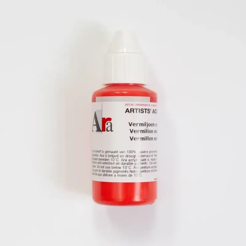 Ara Acrylic 100ml Vermilion Extra - Little Painter Art | Exploring the Endless Possibilities of Art| Shop All