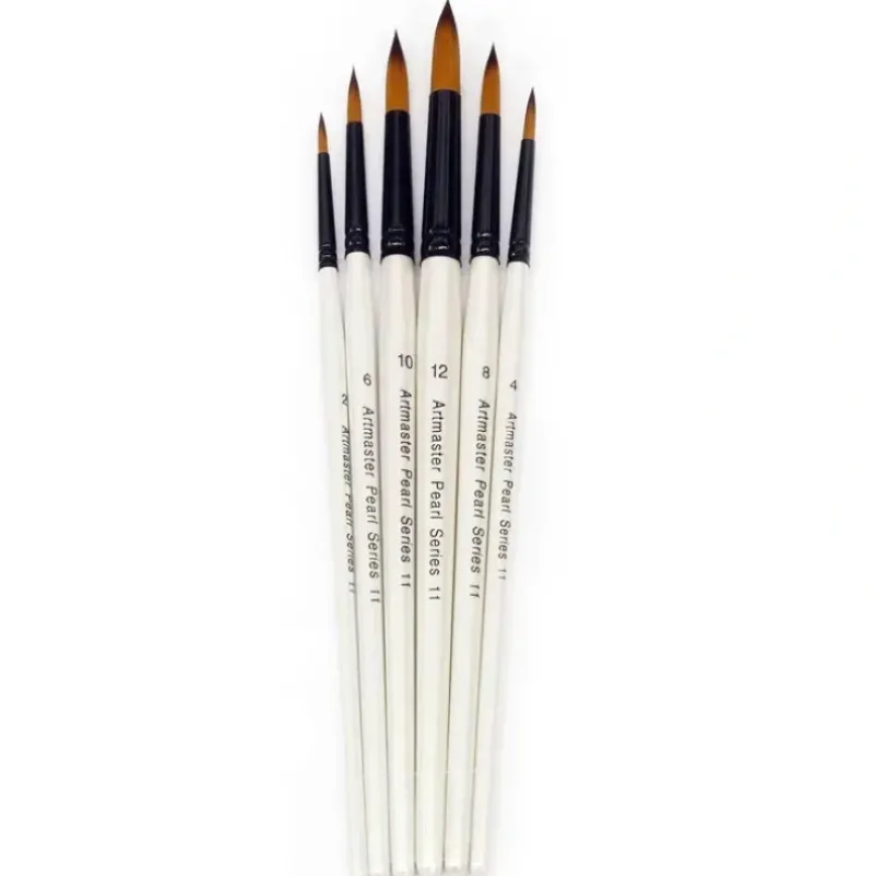 Artmaster Pearl Watercolour Paint Brush Wallet Set of 6 - Little Painter Art | Exploring the Endless Possibilities of Art| Brush