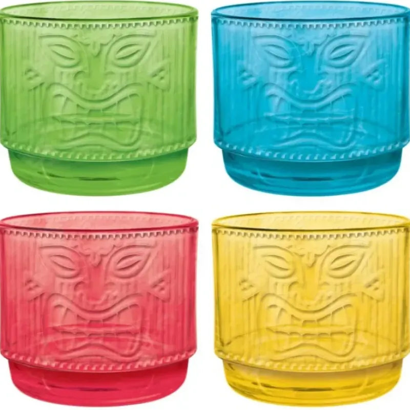 Asmcan Tiki Embossed Stacking Cups Set - Little Painter Art | Exploring the Endless Possibilities of Art| Hot