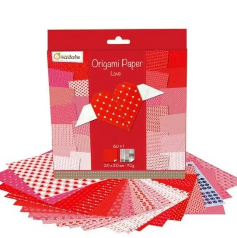 Avenue Mandarine Heart Origami Paper Pack - Little Painter Art | Exploring the Endless Possibilities of Art| Hot