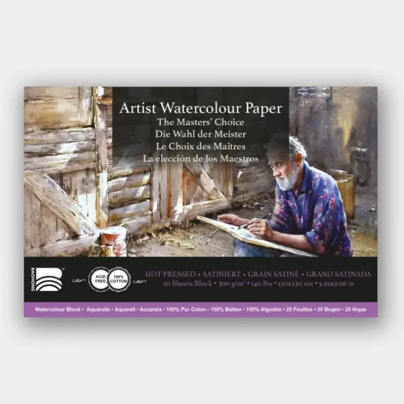 Baohong Masters' Choice 300g Block Hot pressed 15x23cm Greg Allen - Little Painter Art | Exploring the Endless Possibilities of Art| Shop All