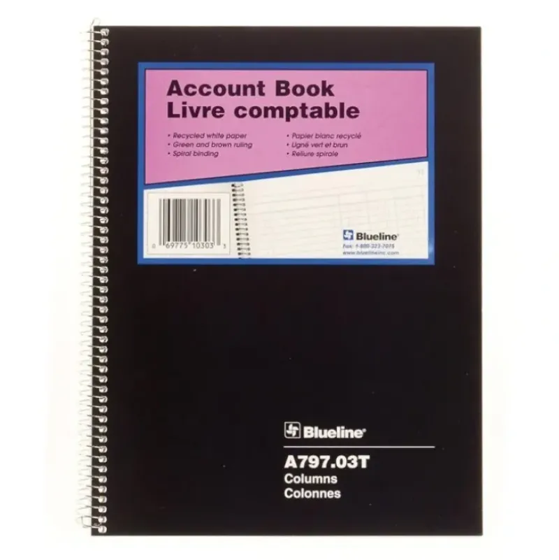 Blueline Accounting Book 10.25" x 7.75" - Little Painter Art | Exploring the Endless Possibilities of Art| Shop All