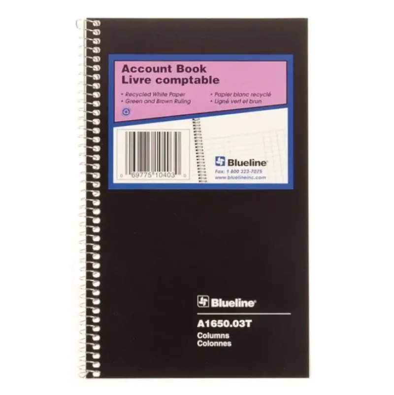 Blueline Accounting Book 8" x 5" - Little Painter Art | Exploring the Endless Possibilities of Art| Shop All
