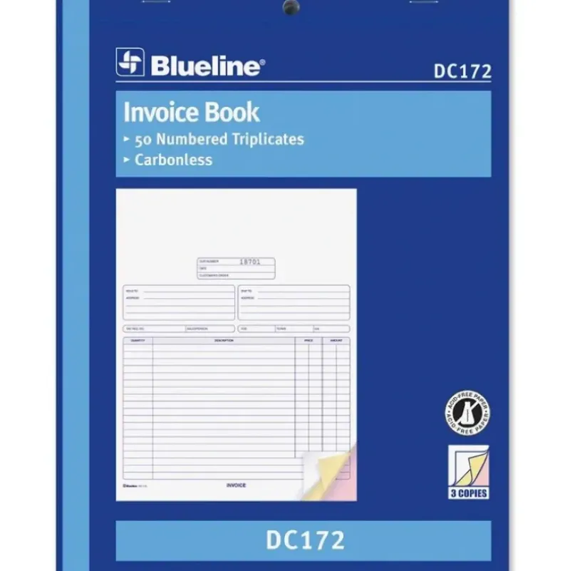 Blueline Invoice Book 8.5" x 11" - Little Painter Art | Exploring the Endless Possibilities of Art| Shop All