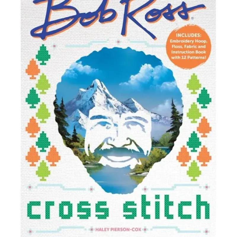 Bob Ross Cross Stitch Kit by Haley Pierson-Cox - Little Painter Art | Exploring the Endless Possibilities of Art| Shop All