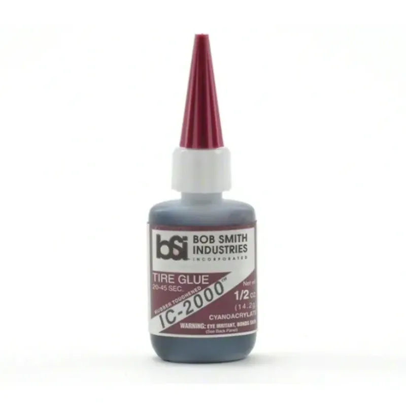 Bob Smith Industries IC-2000 Black Rubber Toughened CA (1/2oz) - Little Painter Art | Exploring the Endless Possibilities of Art| Shop All