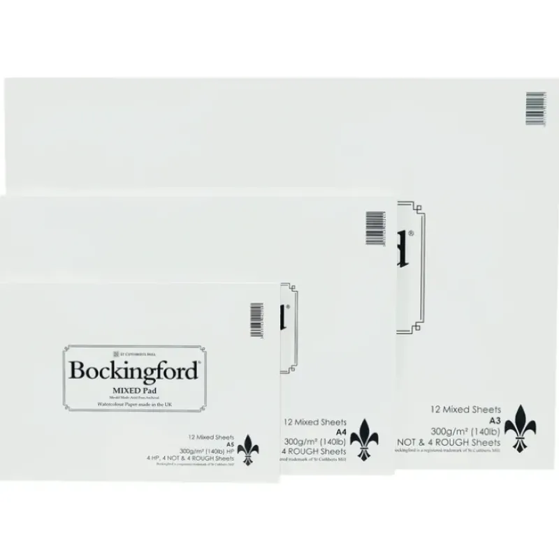 Bockingford Watercolour Mixed Glued Pads - 300gsm - 12 sheets - Little Painter Art | Exploring the Endless Possibilities of Art| Shop All