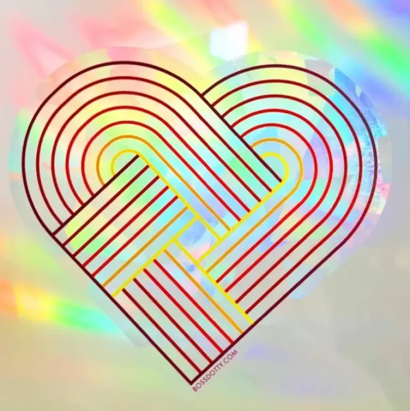 Boss Dotty Suncatcher Sticker - Heart - Little Painter Art | Exploring the Endless Possibilities of Art| Hot