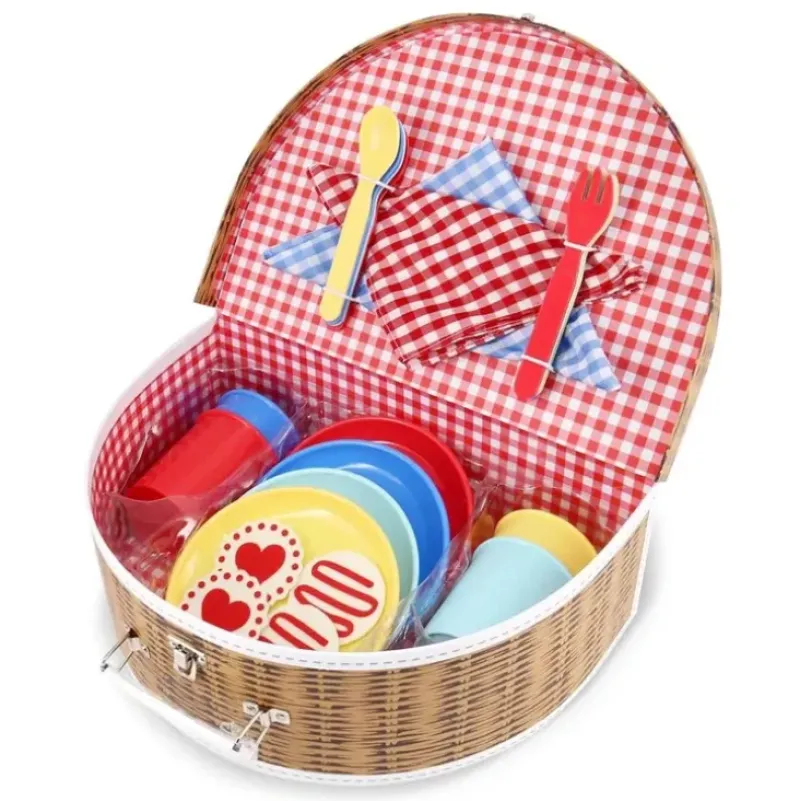 Bright Stripes Deluxe 25pc Picnic Set - Little Painter Art | Exploring the Endless Possibilities of Art| Shop All
