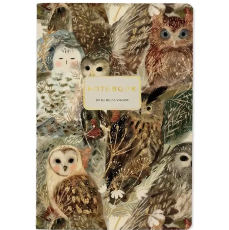 Bruno Visconti A5 Notebook - Owls - Little Painter Art | Exploring the Endless Possibilities of Art| Shop All