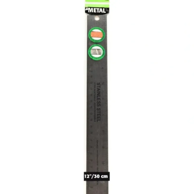 Buffalo Stainless Steel Ruler 12" (30cm) - Little Painter Art | Exploring the Endless Possibilities of Art| Shop All