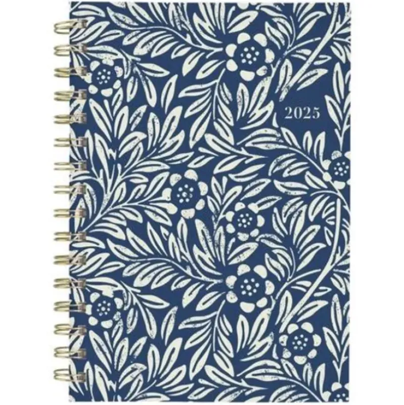 Cambridge 2025 Agenda - Weekly/Monthly, Blockprint Floral - Little Painter Art | Exploring the Endless Possibilities of Art| Shop All