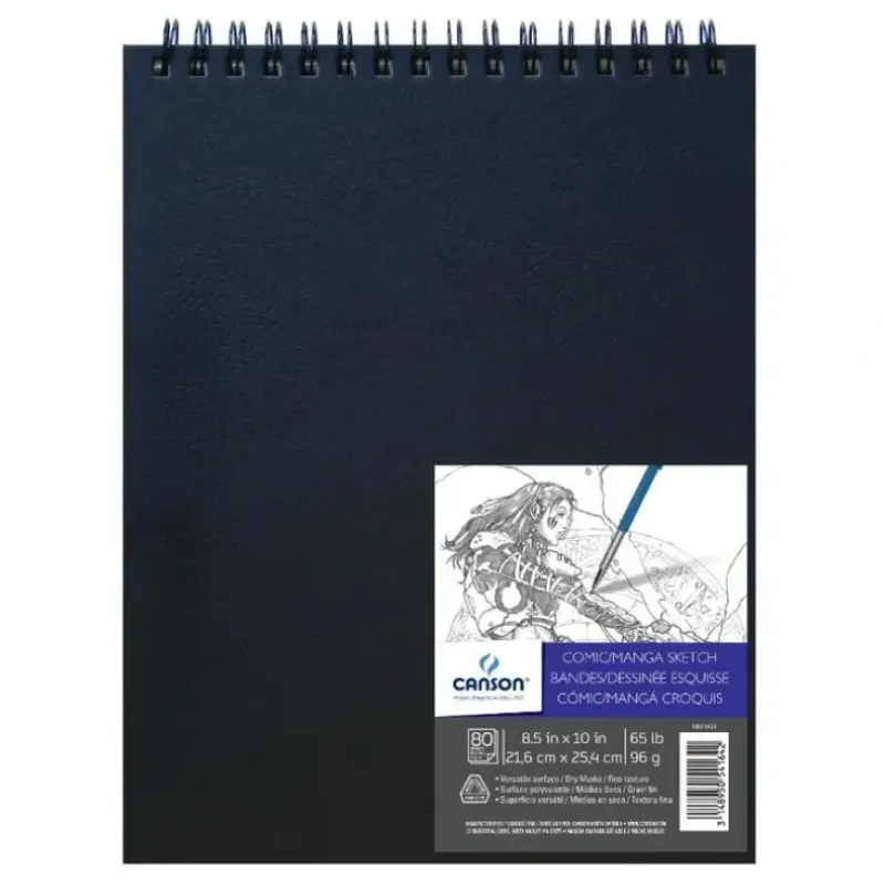 Canson Comic/Manga Hardcover Sketchbook 8.5"x11" - Little Painter Art | Exploring the Endless Possibilities of Art| Shop All