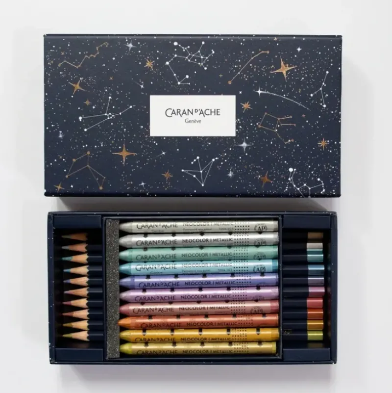 Caran d'Ache Cosmic Blue set 20 pencils & Neocolor 1 - Little Painter Art | Exploring the Endless Possibilities of Art| Shop All