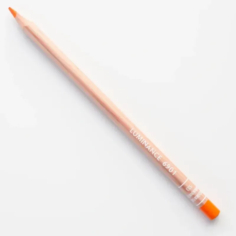 Caran d'Ache Luminance 6901 533 Dark Cadmium Orange - Little Painter Art | Exploring the Endless Possibilities of Art| Pigment